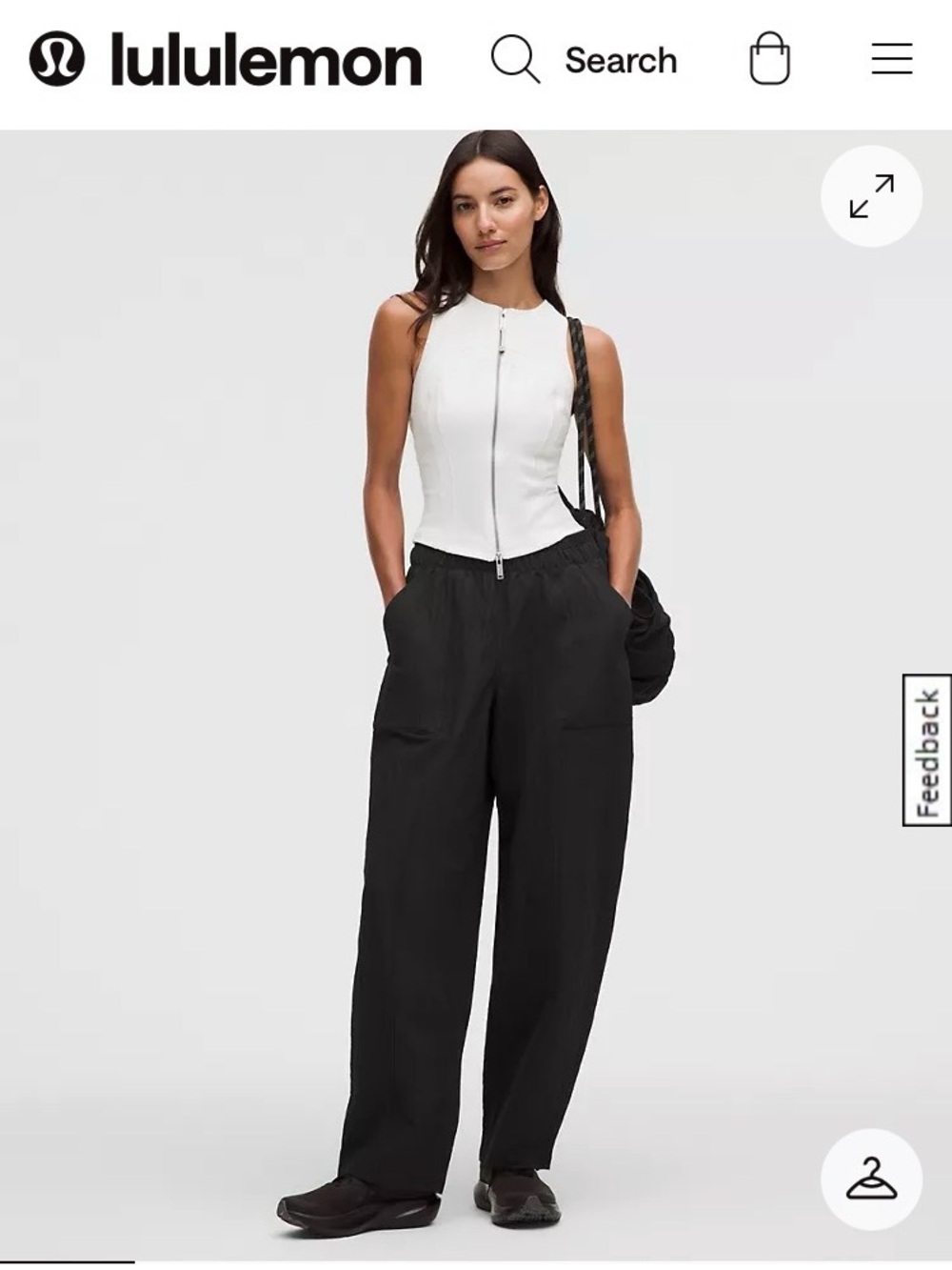 Lululemon Crinkle Barrel Mid Rise Pant